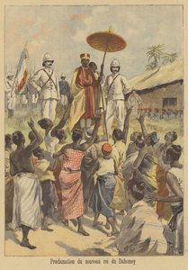 Dahomey új királyának kikiáltása