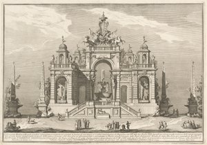 The Seconda Macchina for the Chinea 1754: A Waterworks allegory