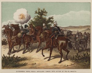 A 13 fontos Royal Horse Tüzérség akcióba lép Tel-El-Mahutában