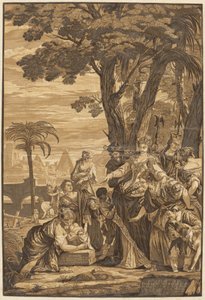 Mózes megtalálása alkotó: after Veronese John Baptist Jackson