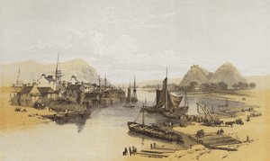 Dumbarton, a Levenből (chromolitho)