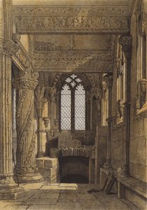 A Prentice-oszlop, Roslin-kápolna (chromolitho)