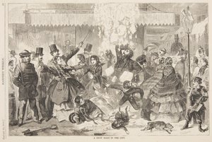 Havas csúszda a városban alkotó: Winslow Homer