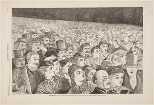 Tűzijáték július negyedike éjszakáján alkotó: Winslow Homer