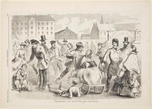 Korcsolyázás Bostonban alkotó: Winslow Homer