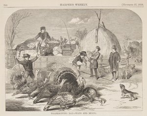 Hálaadás napja – utak és eszközök alkotó: Winslow Homer