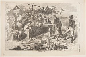 Hálaadás a táborban alkotó: Winslow Homer