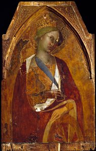 Alexandriai Szent Katalin Bartolo di Fredi (kb. 1330-1410) festménye 1390 Méret: 83x52,5 cm Assisi, A San Francesco-bazilika kincstárának múzeuma. Perkins College alkotó: also Manfredi de Battilori Bartolo di Fredi