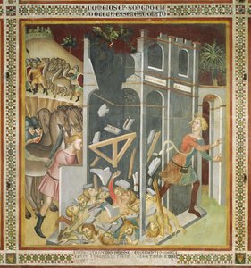 Jób házának lerombolása és csordájának ellopása a szabik által, 1356-6