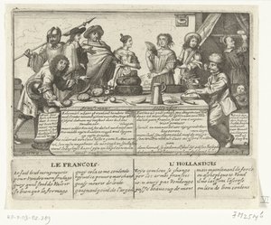 A francia és a holland, 1673 Franschman Hollander / Le Francois L