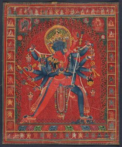 Chakrasamvara és hitvese Vajravarahi alkotó: anonymous 