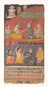 Shalibhadra Performing Austerities: Shalibhadra kéziratának fóliója alkotó: anonymous 