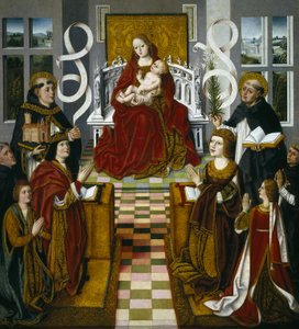 Spanyolul:  A katolikus uralkodók Madonnája alkotó: anonymous 