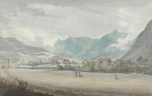 Hegyvidéki táj alakokkal alkotó: attributed to Benjamin West