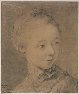 Egy fiatal lány feje jobbra fordul alkotó: attributed to François Hubert Drouais