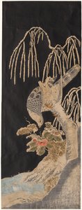 Sólyom a fűzfán alkotó: attributed to Isoda Koryūsai
