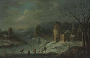 Téli táj alkotó: attributed to Jan Griffier