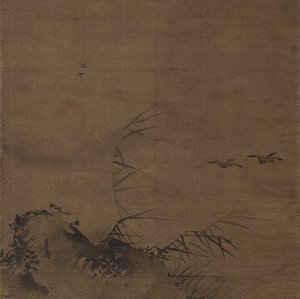 Vízimadarak és nádasok alkotó: attributed to Liang Kai