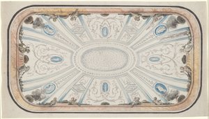 Mennyezet kialakítása alkotó: attributed to Mauro Antonio Tesi