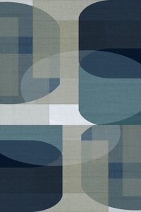 Absztrakt kék geometriai minták alkotó: cartissi