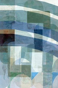 Absztrakt kék-zöld rétegek alkotó: cartissi