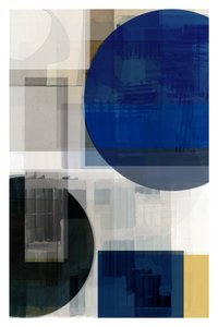 Kék geometrikus rétegek alkotó: cartissi