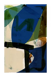 Modern kék-zöld formák alkotó: cartissi