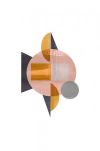 Modern geometrikus rózsaszín alkotó: cartissi