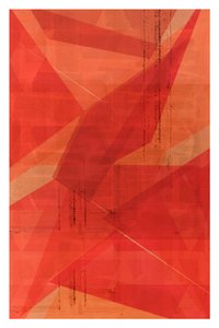 Piros geometrikus rétegek alkotó: cartissi