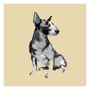Ülő bull terrier alkotó: cartissi