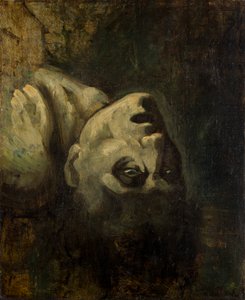 Egy fulladt ember feje alkotó: circle of Théodore Géricault