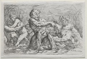 Folyóistenek alkotó: copy after Salvator Rosa