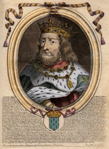 I. Clovis (kb. 466 - 511), a frankok királyának portréja - I. Clovis (c466-511), a frankok királyának portréja - metszet a „Les Augustes Representations de tous les Kings de France from Pharamond to LouisXIV”, Párizs
