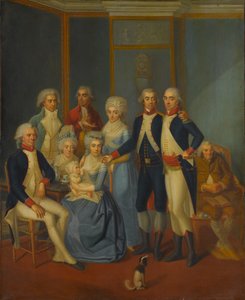Egy katonacsalád portréja, kb. 1789-90. alkotó: early 19th century painter.