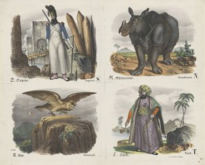 S, R, U és T betűk Kép A B C / Buch. / Nyomtat A B / Könyv (sorozat címe az objektumon) alkotó: firma Joseph Scholz