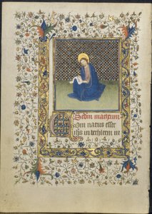Levél egy Órakönyvből: Szent Máté alkotó: follower of Limbourg Brothers