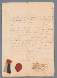 Ruhadarab J.C.J. egyenruha szoknyájából. van Speyk mellékelt származási bizonyítványokkal alkotó: jonkheer H. E. de Boer
