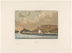 caracasbaai Curacao. Caraccas Baai (cím a tárgyon) alkotó: jonkheer Jacob Eduard van Heemskerck