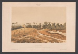 Zsidó Savannah Zsidók Savannah. Kilátás a zsinagógára és a temetőre a katonai Cordonpad oldaláról (cím az objektumon) Nyugat-India (sorozat címe az objektumon) Kilátások Hollandia Nyugat-Indiájáról (sorozat címe) alkotó: jonkheer Jacob Eduard van Heemskerck