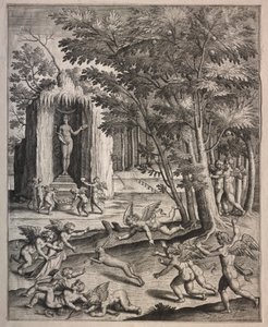 Ámor a játékban alkotó: possibly by Hieronymus Wierix