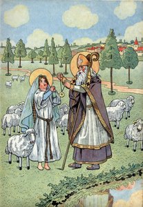 Franciaország története. Sainte Genevieve életének jelenete játékokkal: Az egykori Saint Germain d
