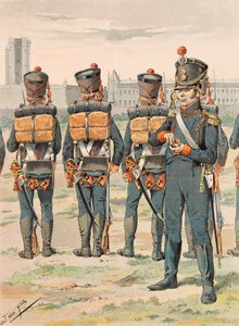 Jacques Marie Gaston Onfroy de Breville dit JOB (1858-1931) - Francia csapatok mindenkor: Pied Artillery (1812), Magángyűjtemény alkotó: pseudonym for Onfray de Breville Jacques Job