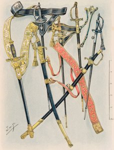 Jacques Marie Gaston Onfroy de Breville dit JOB (1858-1931) - A francia csapatok mindenkori felszerelése: Az államfők fegyverei, XII. évi rendelet, Magángyűjtemény alkotó: pseudonym for Onfray de Breville Jacques Job