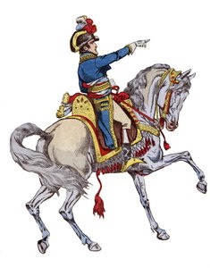 Napóleon lóháton – Job litográfiája (Jacques Onfroy de Breville) a „Le Grand Napoleon des Petites Enfants” című filmből, 1893 alkotó: pseudonym for Onfray de Breville Jacques Job