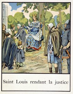 Saint Louis igazságszolgáltatás – Jacques Bainville „Egy kis Franciaország története” című művében, szerk. Sörény alkotó: pseudonym for Onfray de Breville Jacques Job