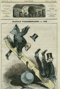 A parlamenti váltás a jobb- és baloldali pártok között. Borító a „” L