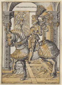 I. Maximilián császár lovas portréja