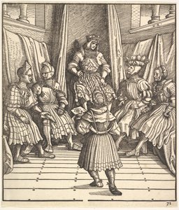 Illusztráció: A fehér király Der Weiß König, 15-16. század.