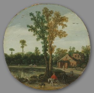 Utazók egy tó mellett, 1625. alkotó: van de Velde Esaias