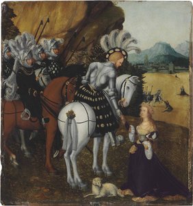 I. Maximilian császár Szent Györgyként